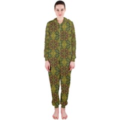 Camo Abstract Shell Pattern Hooded Jumpsuit (ladies) 