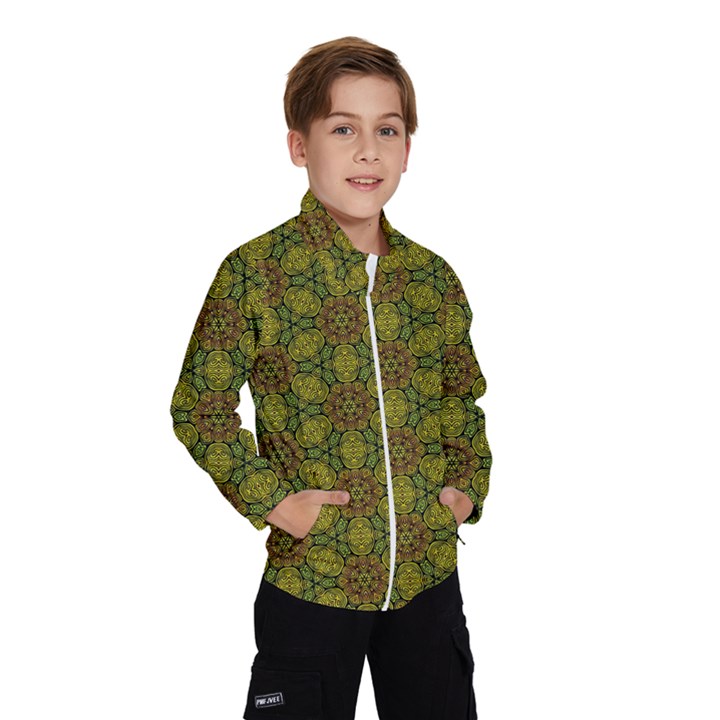 Camo Abstract Shell Pattern Wind Breaker (Kids)