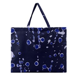 Blue Dream Zipper Large Tote Bag by Valentinaart