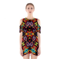 HEADS UP TALK Cutout Shoulder Dress