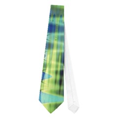 Crystal Lime Turquoise Heart Of Love, Abstract Neckties (one Side)  by DianeClancy