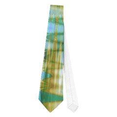 Crystal Gold Peacock, Abstract Mystical Lake Neckties (one Side)  by DianeClancy