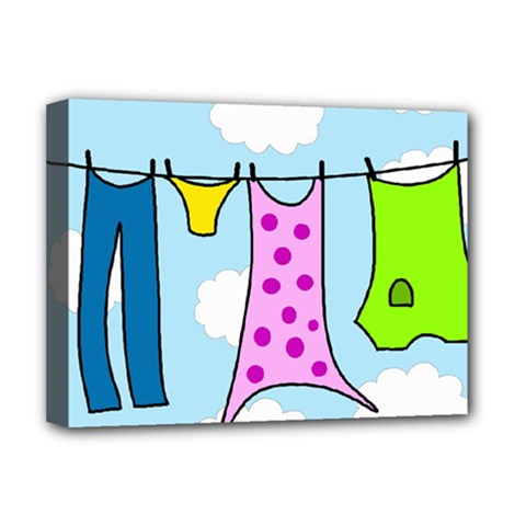 Laundry Deluxe Canvas 16  X 12   by Valentinaart