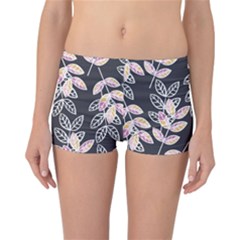 Winter Foliage Reversible Boyleg Bikini Bottoms by DanaeStudio