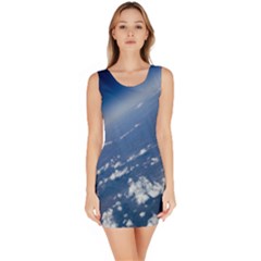 Space Photography Sleeveless Bodycon Dress