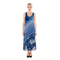 Space Photography Sleeveless Maxi Dress