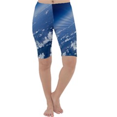 Space Photography Cropped Leggings 