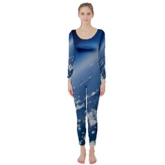 Space Photography Long Sleeve Catsuit