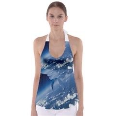 Space Photography Babydoll Tankini Top