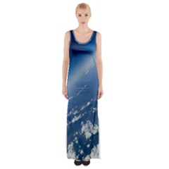 Space Photography Maxi Thigh Split Dress