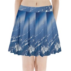 Space Photography Pleated Mini Skirt