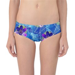 Purple Flowers Classic Bikini Bottoms by DanaeStudio