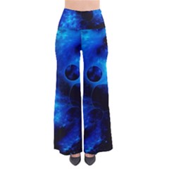 Blue Universe Fractal Pattern Pants