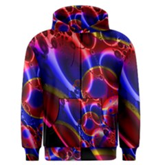 Pink Blue And Red Globe Men s Zipper Hoodie