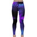 Purple And Blue Lake Fractal Yoga Leggings  View1