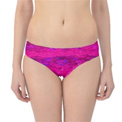 Pink And Blue Water Hipster Bikini Bottoms by traceyleeartdesigns