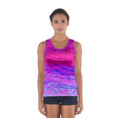 Pink And Blue Water Women s Sport Tank Top 