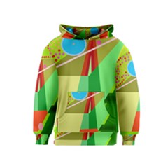 Colorful Abstraction Kids  Pullover Hoodie by Valentinaart