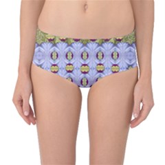 Soul Flower Mid-waist Bikini Bottoms by pepitasart