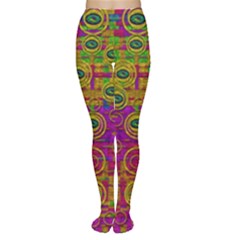 Carpe Diem In Rainbows Women s Tights by pepitasart