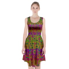 Carpe Diem In Rainbows Racerback Midi Dress by pepitasart