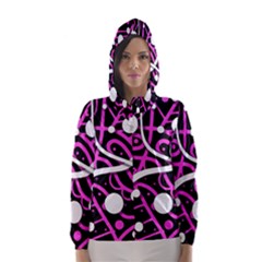 Purple Harmony Hooded Wind Breaker (women) by Valentinaart