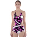 Purple harmony Cut-Out One Piece Swimsuit View1