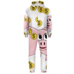 Piggy Bank  Hooded Jumpsuit (men)  by Valentinaart