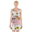 Piggy bank  V-Neck Sleeveless Skater Dress View2