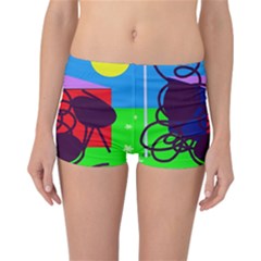 Sunny Day Reversible Boyleg Bikini Bottoms by Valentinaart