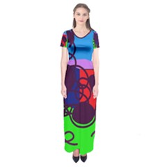 Sunny Day Short Sleeve Maxi Dress by Valentinaart