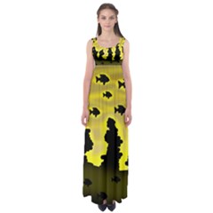 Khazar s Dream  Empire Waist Maxi Dress by Valentinaart