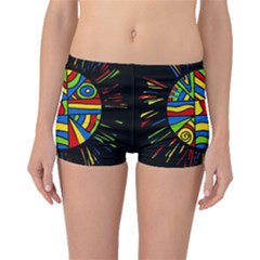 Colorful Bang Boyleg Bikini Bottoms by Valentinaart