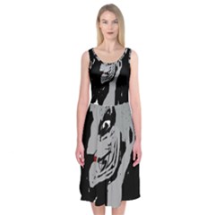 Horror Midi Sleeveless Dress