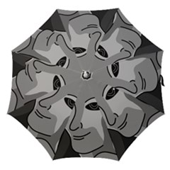 Lady - Gray Straight Umbrellas