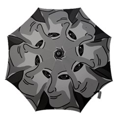 Lady - Gray Hook Handle Umbrellas (small)