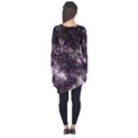 Black, Pink And Purple Splatter Pattern Long Sleeve Tunic  View2