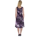 Black, Pink And Purple Splatter Pattern Midi Sleeveless Dress View2