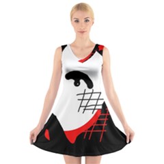 Revolution V-neck Sleeveless Skater Dress