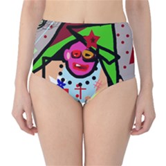 Quarreling High-waist Bikini Bottoms by Valentinaart