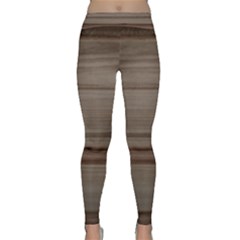 Wooden Stripes Yoga Leggings  by DeneWestUK