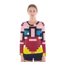 Cartoon Avatar People Women s Long Sleeve Tee