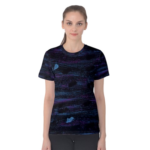 Blue Moonlight Women s Cotton Tee by Valentinaart