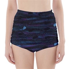 Blue Moonlight High-waisted Bikini Bottoms