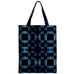 Checkboard Pattern Print Zipper Classic Tote Bag by dflcprints