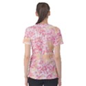 Pink and Yellow Floral Mum Women s Cotton Tee View2