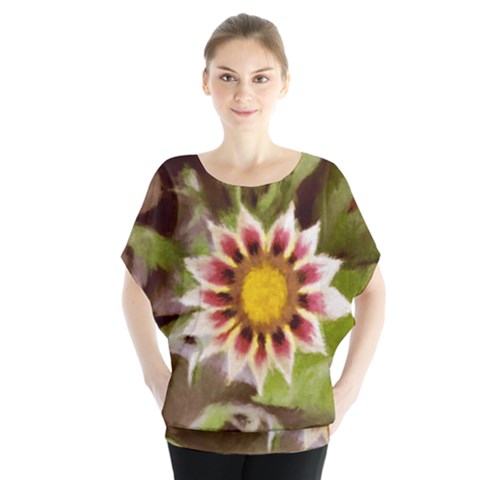 Gazania Batwing Chiffon Blouse by DeneWestUK