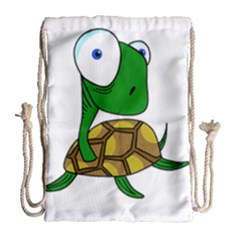 Turtle Drawstring Bag (large) by Valentinaart