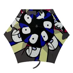 Monster Mini Folding Umbrellas by Valentinaart