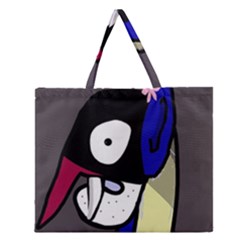 Monster Zipper Large Tote Bag